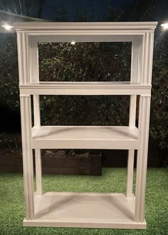 White Back Bar Shelf