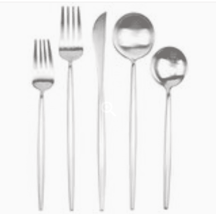 Matte Silver Stiletto Tea Spoon