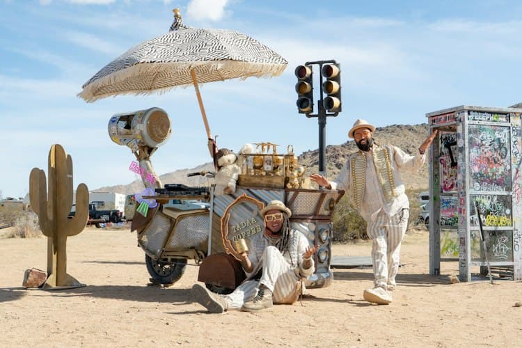 Coffee Bar Art Cart