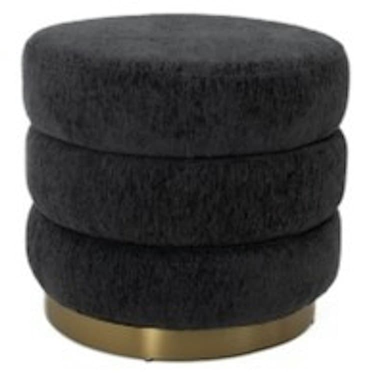 Gamma Ottoman - Black