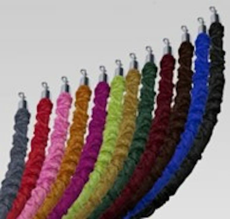 Burgundy Stanchion Rope Sleeves