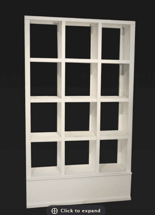 Hampton Bar Back - 12 Compartment White