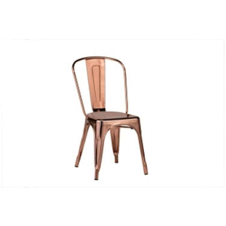 Rose Gold Metal Chair