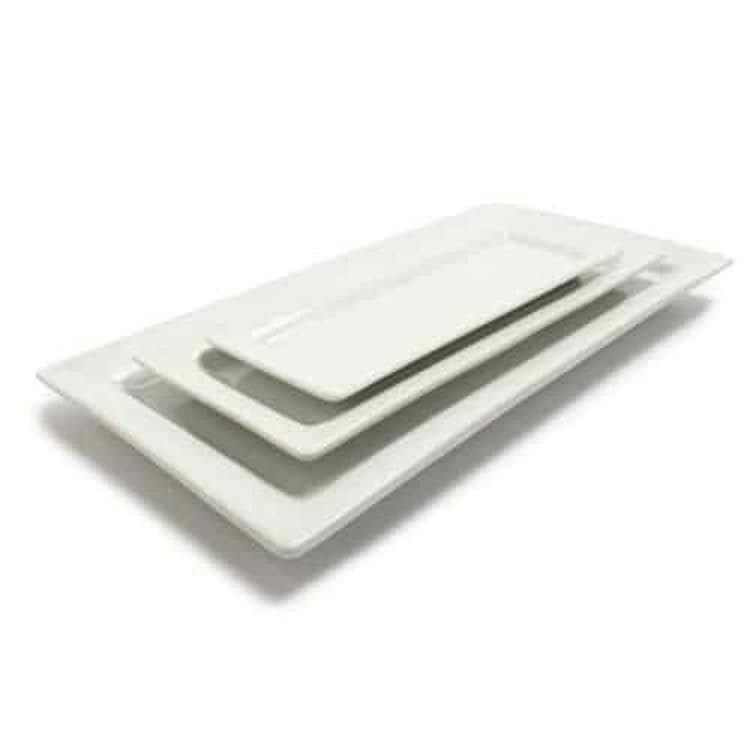 Fine White Rectangular Plate 11" x 5"
