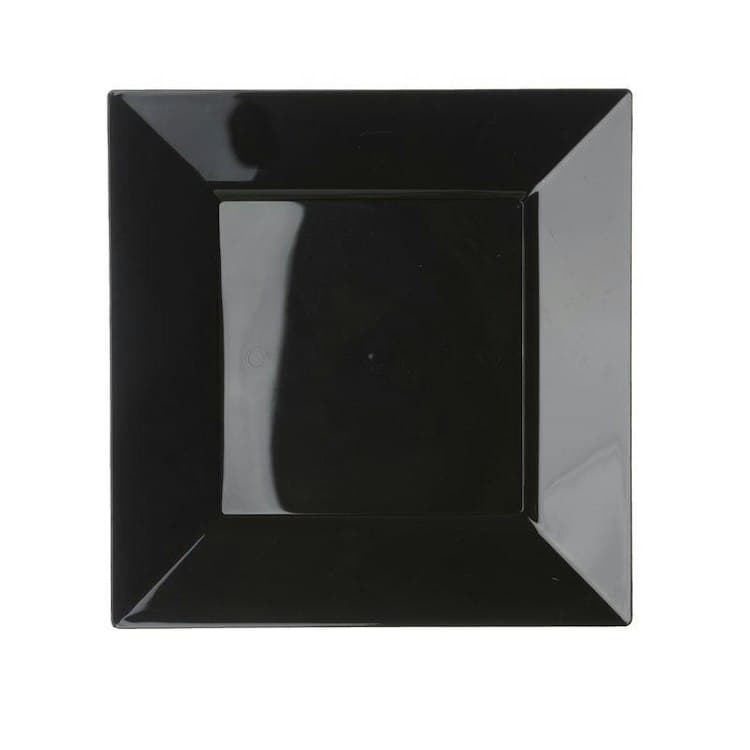 Salad/Dessert Plate Black Square