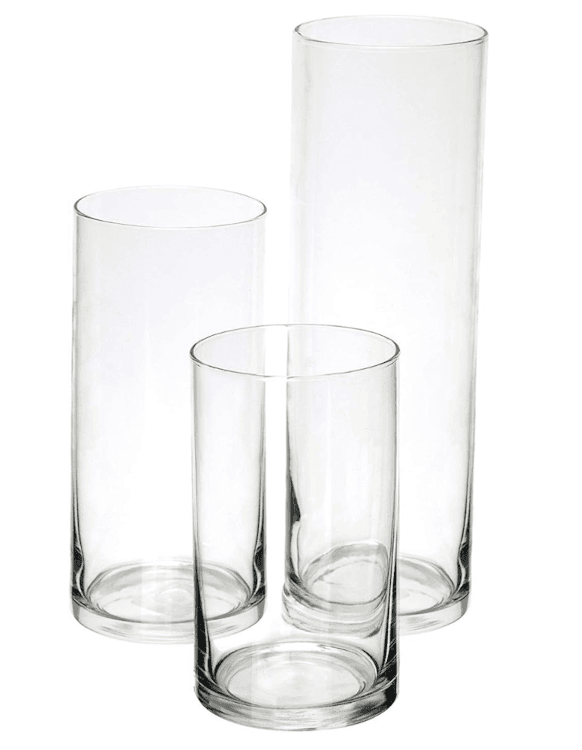 Cylinder Vase Floating Candles (set of 3)