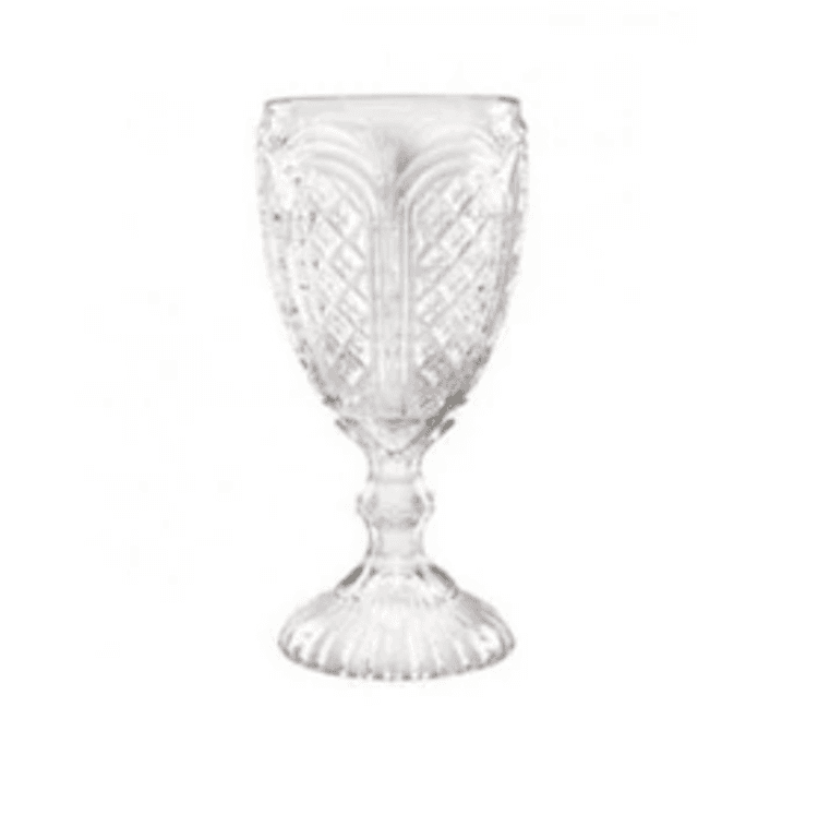 Carousel Clear Goblet Glass
