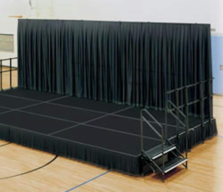 Custom Stage with Side Curtains 3 ft x 6 ft